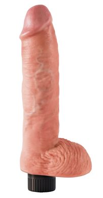 Вібратор King Cock з мошонкою 20.5 см на присосці, що знімається фото 8