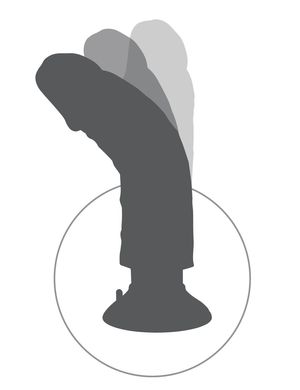 Вібратор King Cock з мошонкою 20.5 см на присосці, що знімається фото 4