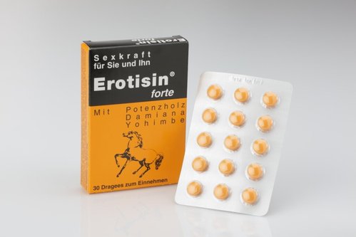 Возбуждающие таблетки для двоих EROTISIN forte (30шт.) фото 1